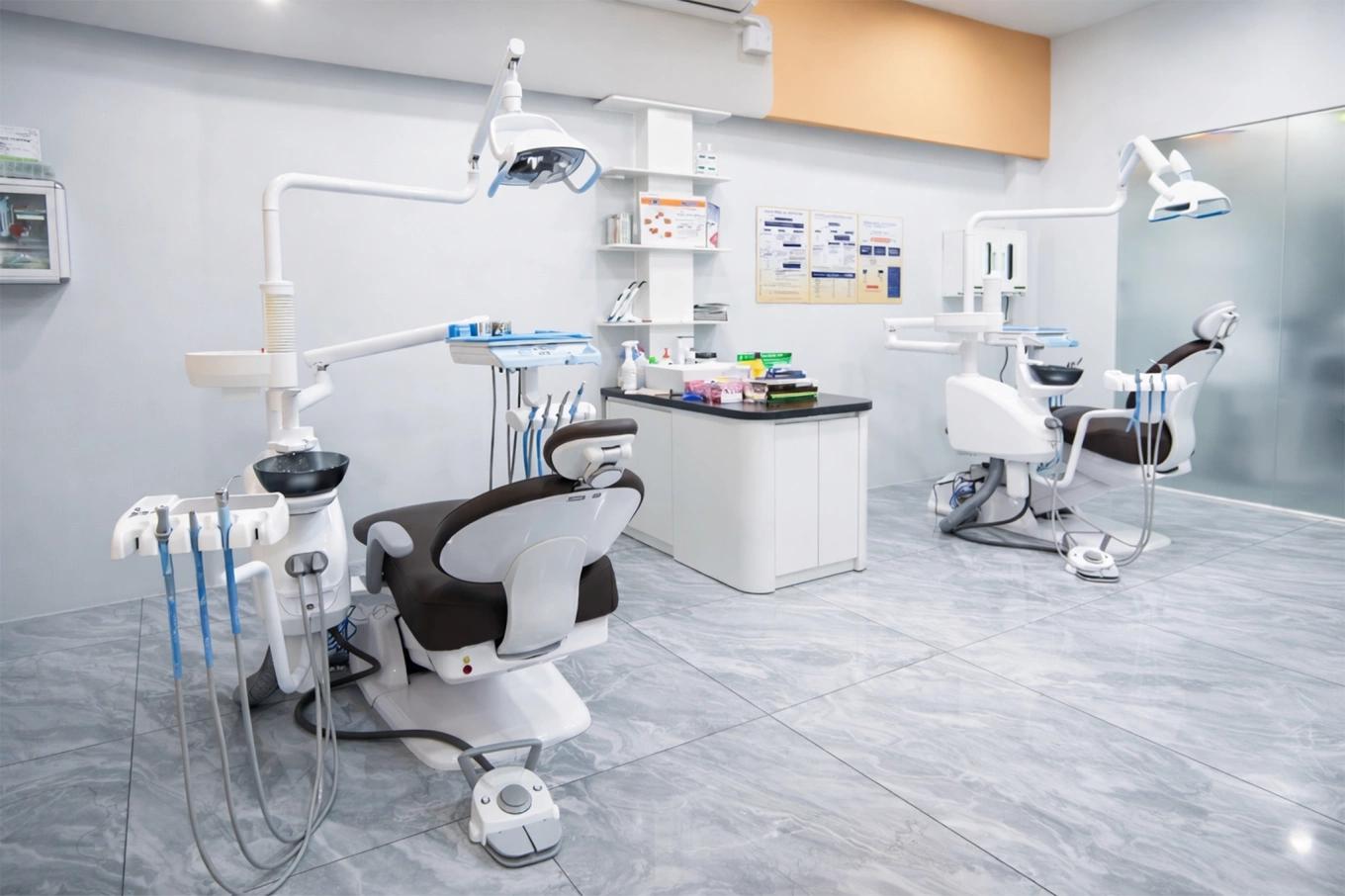 Thiết kế phòng khám nha khoa với không gian điều trị gọn gàng (nguồn: sưu tầm)