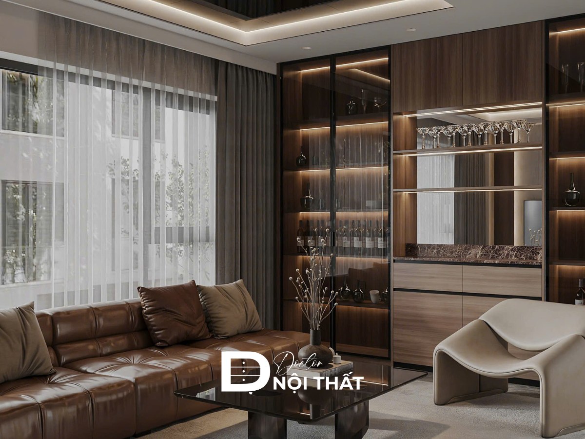  Mẫu tủ trang trí phòng khách đẹp, hiện đại nhất 2026