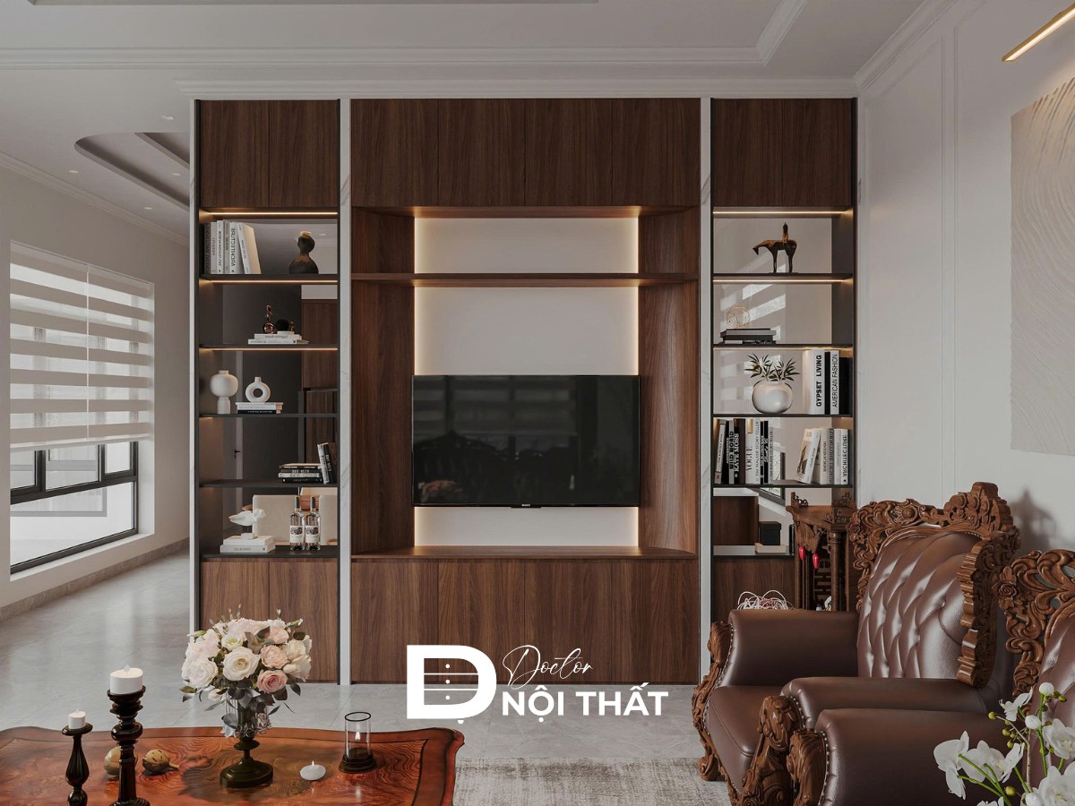  Mẫu tủ trang trí phòng khách đẹp, hiện đại nhất 2026