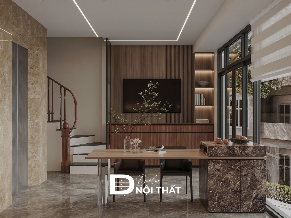 thiết kế nội thất nhà phố hiện đại