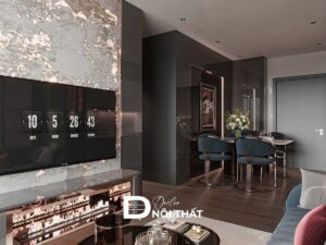 Dự án thiết kế nội thất chung cư 50m2 2PN tại Ecopark