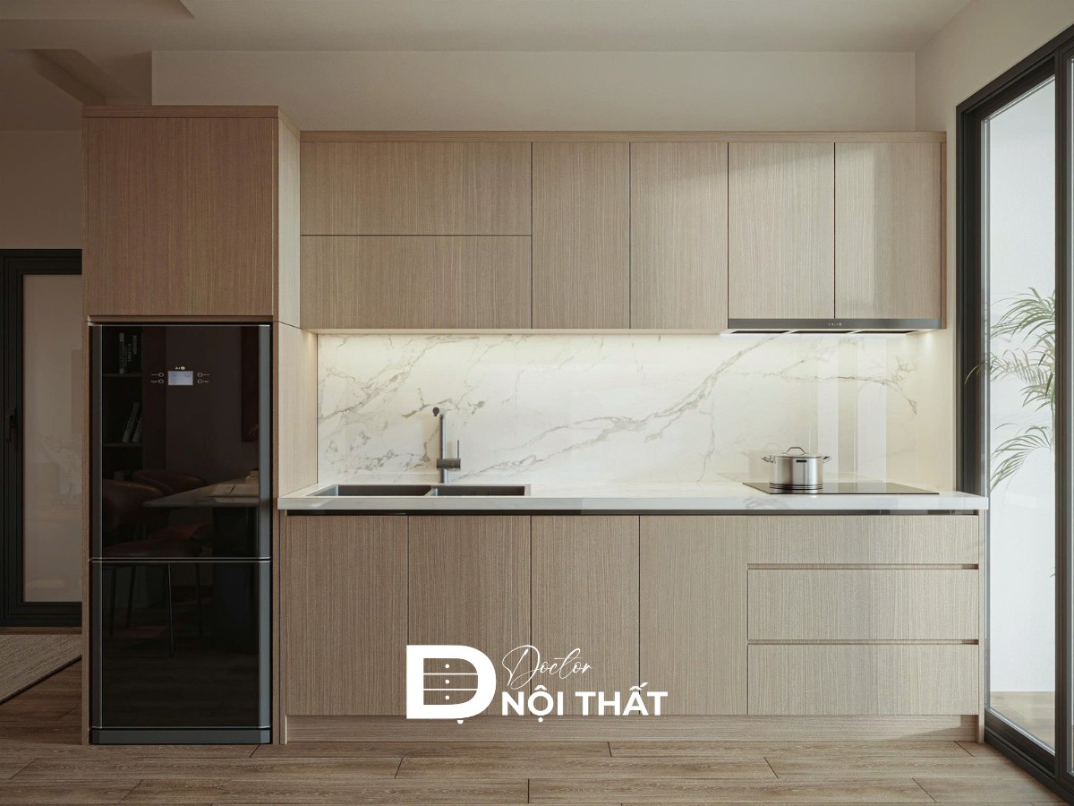 thiết kế phòng bếp chung cư CT1 Ruby City
