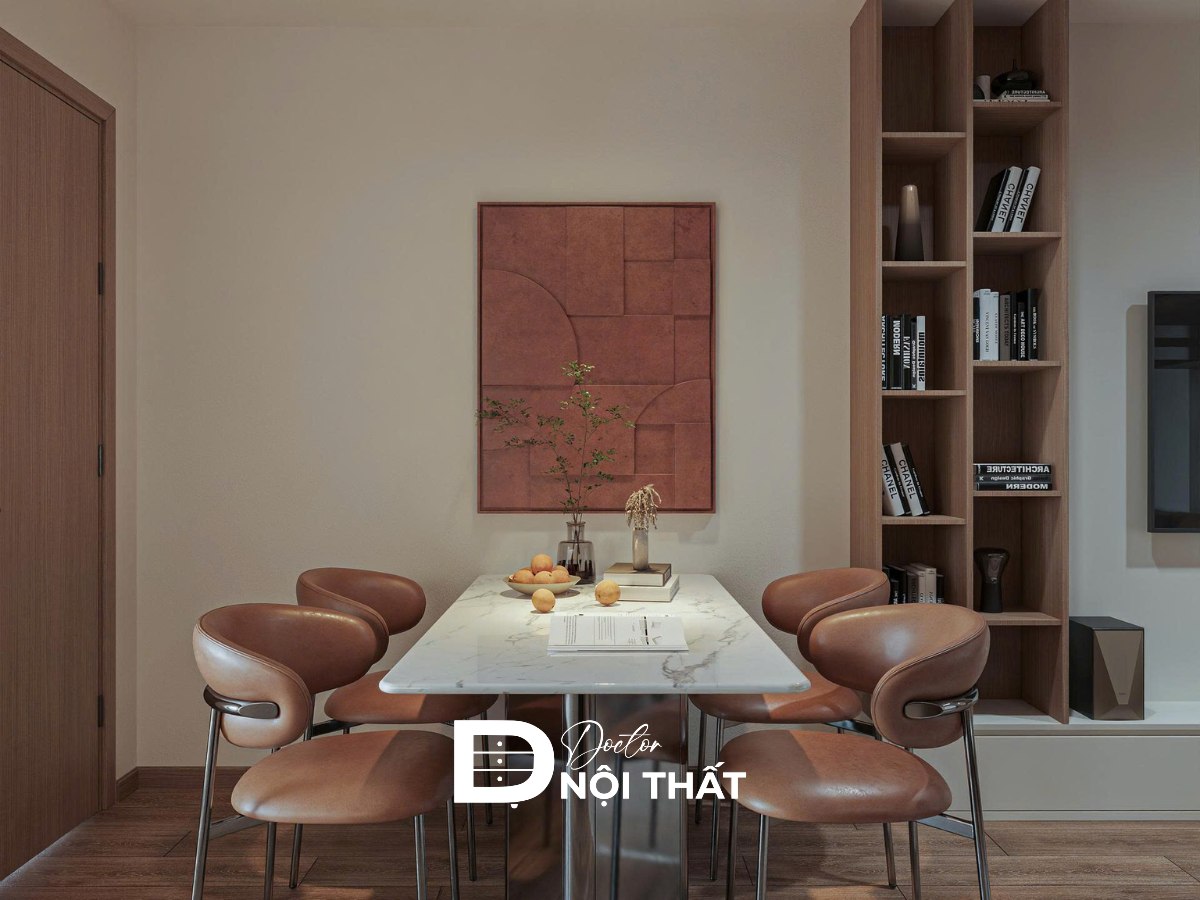 thiết kế phòng ăn chung cư 70m2 CT1 Ruby City