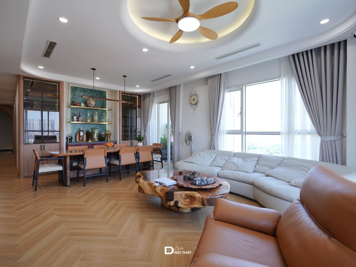 Phòng khách liền phòng ăn Splendora