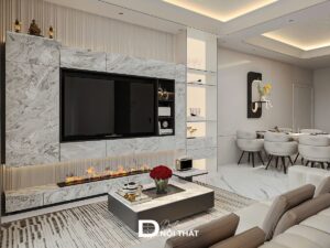 phòng khách modern luxury the sun mễ trì