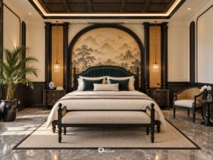 Phòng Ngủ Phong Cách Indochine Đẹp, Sang Trọng